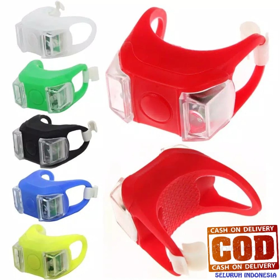 LAMPU SEPEDA LED STROBO DEPAN/BELAKANG LAMPU LED SEPEDA DEPAN LAMPU SEPEDA BELAKANG