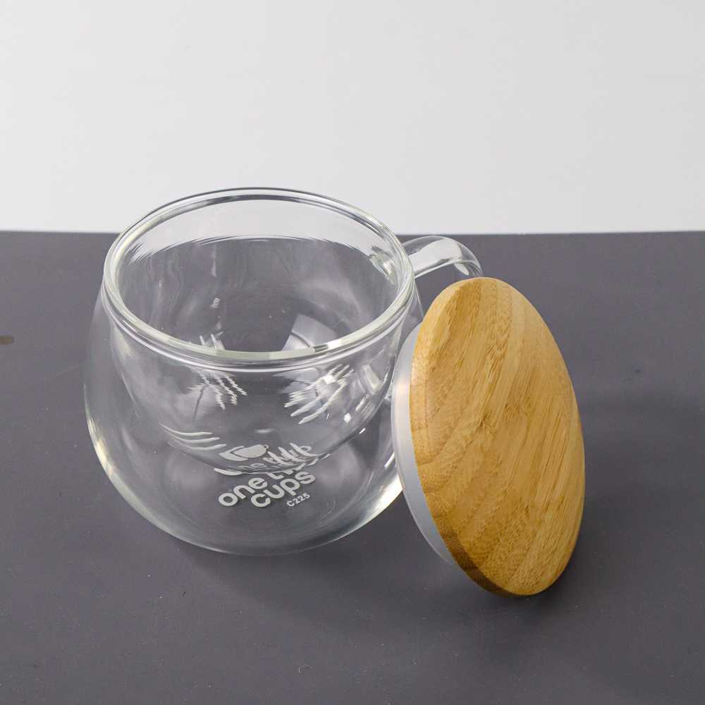 One Two Cups Gelas Cangkir Teh Tea Cup Mug with Infuser Filter - C225