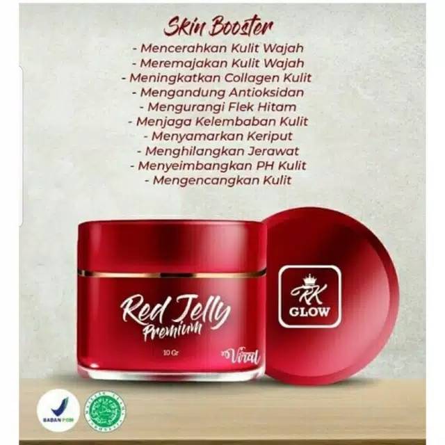 RED JELLY RK GLOW BPOM - red jelly premium rk glow original