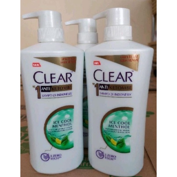 Clear Anti Ketombe ice cool menthol/complete soft care tiny tan660ml