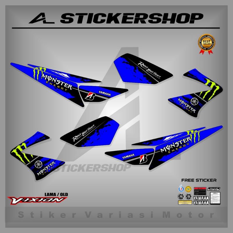 STRIPING VIXION LAMA / OLD / STIKER VIXION LAMA / STIKER VIXION VARIASI