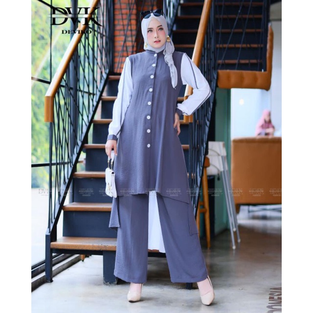 (√COD)TUNIK DEVIKO SET SERUNAI