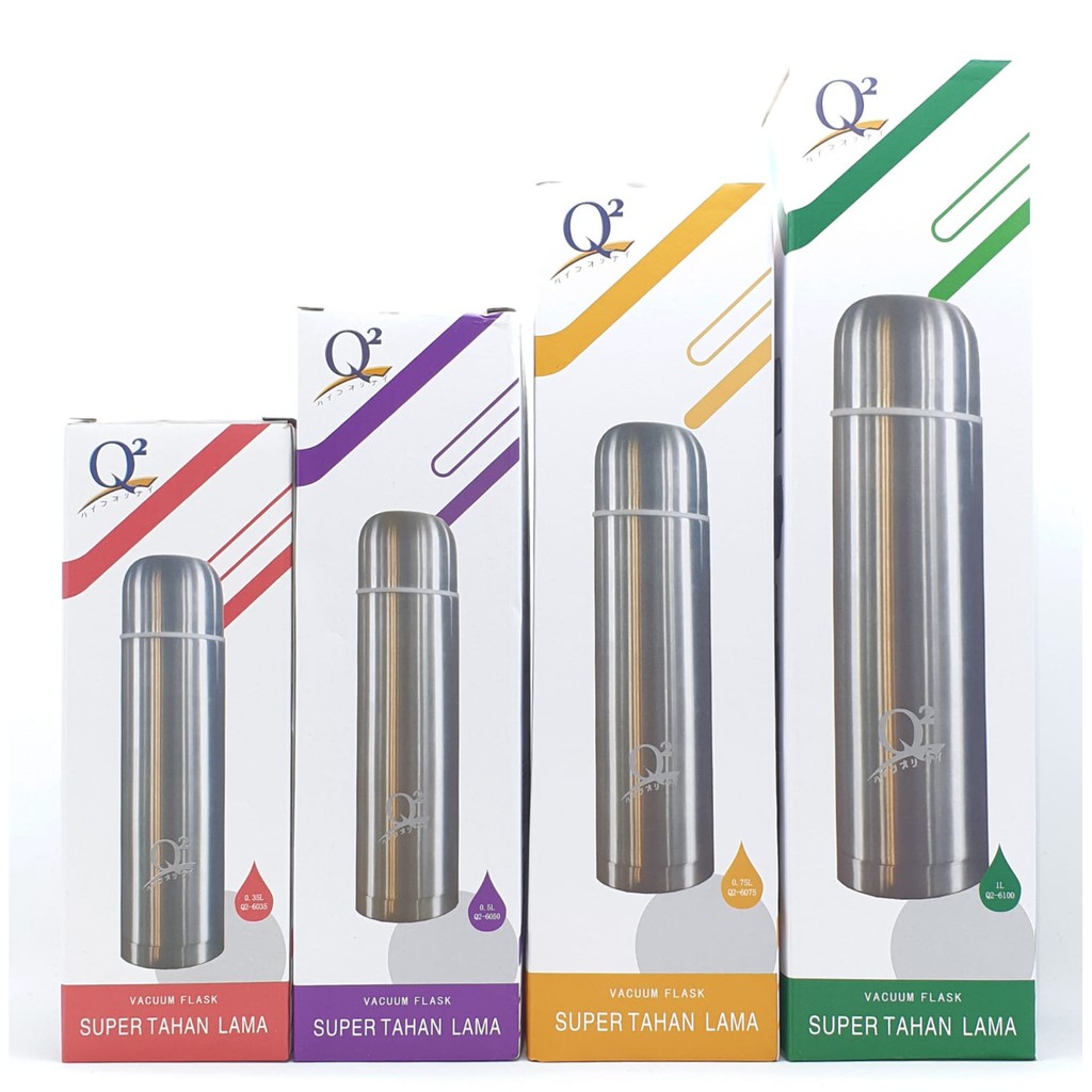 Q2 6100 1L Thermos Tumbler Tahan Panas Dingin Stainless Steel