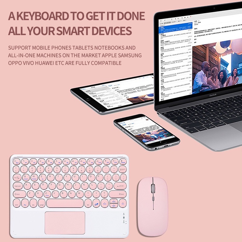 goojodoq Touchpad keyboard For iPad Pro11 mini6 air4 for Xiaomi Samsung Huawei Tablet Android IOS Windows Wireless Keyboard Mouse Suit