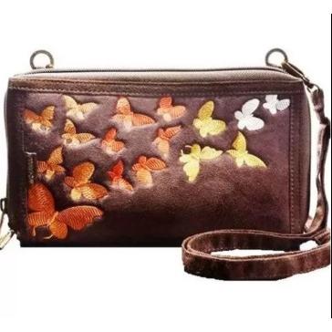 Mokamula Dompet HPO Butterfly - Cokelat Tua