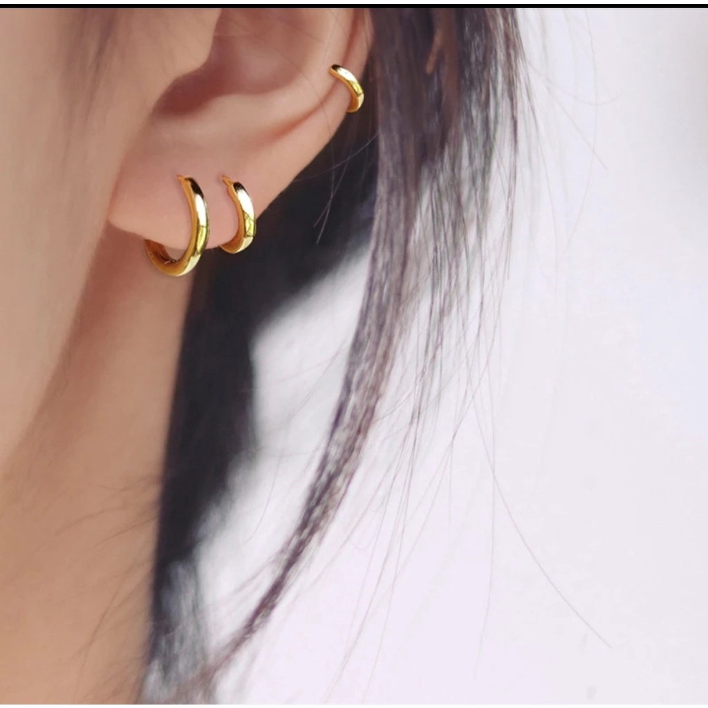 Anting Hoop Model Sederhana Gipsy Untuk Wanita dan Pria ( Unisex )