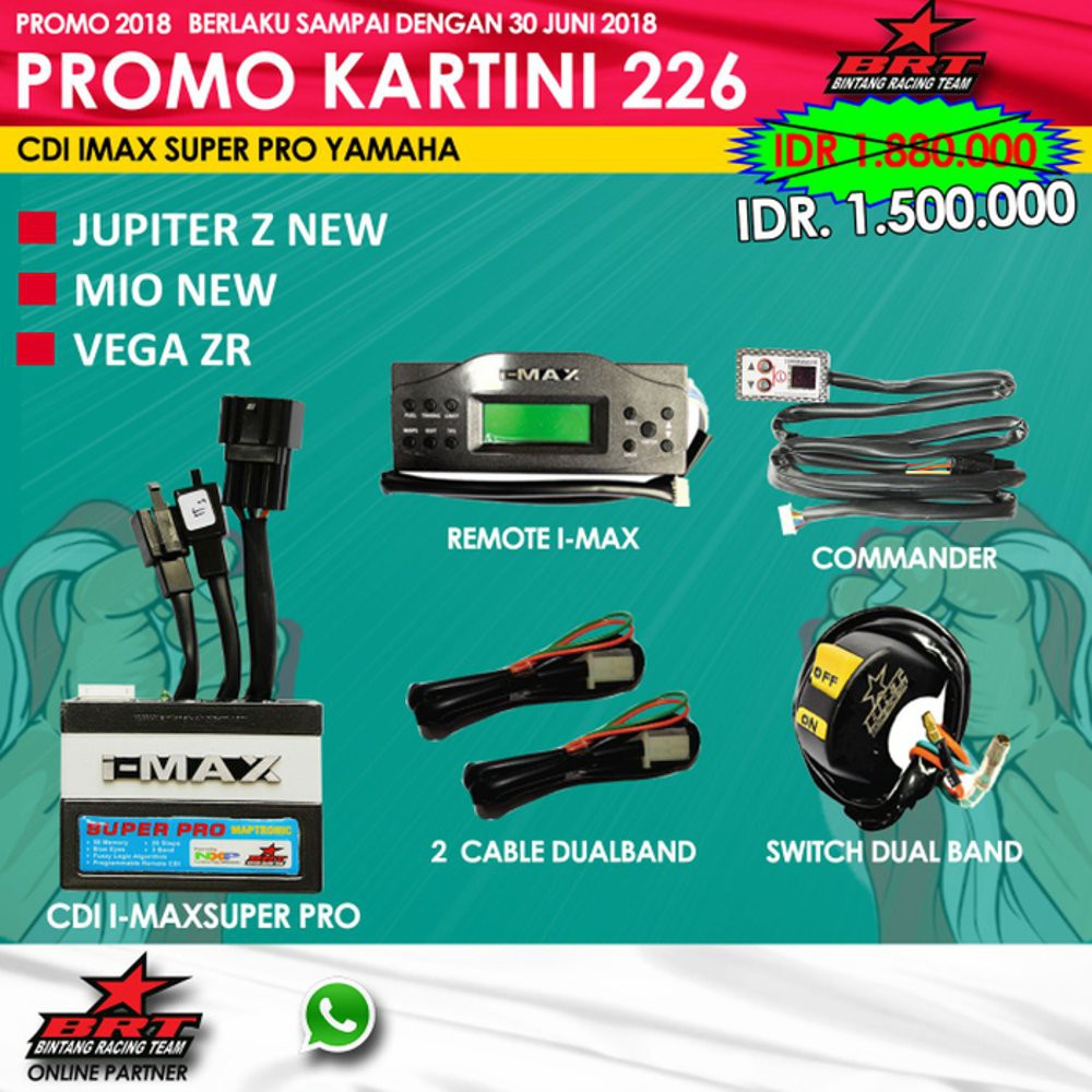 Promo CDI BRT Imax Super Pro Jupiter Z New Mio New Vega Z cod 15