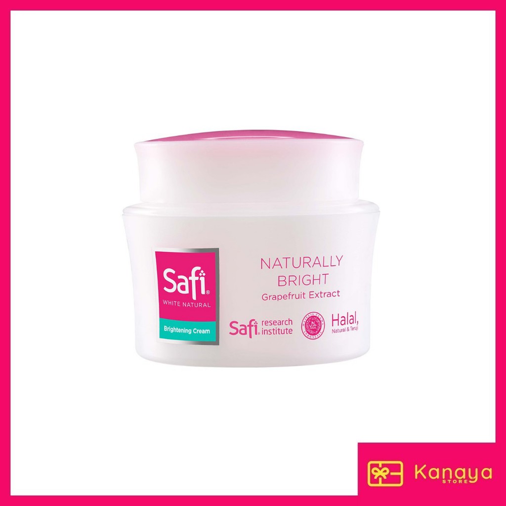 (BISA COD) Safi White Natural Brightening CREAM STRAWBERRY LEMON  Extract 20 gr