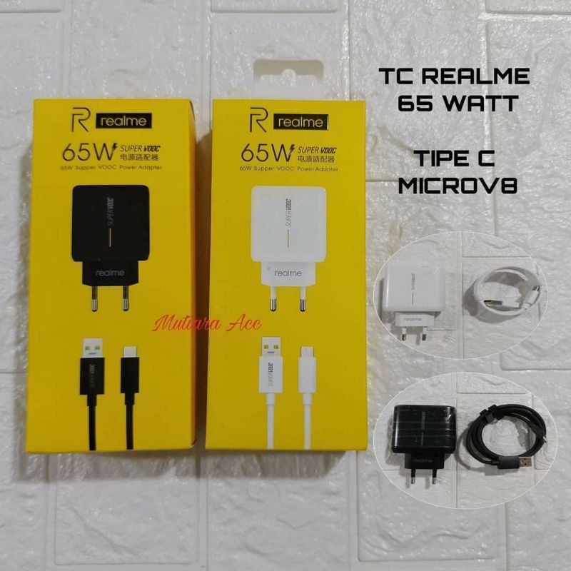 cas CHARGER /TRAVEL CHARGER REALME 65 WATT SUPER VOOC FAST CHARGING MICRO USB/C  SUPER DIRT