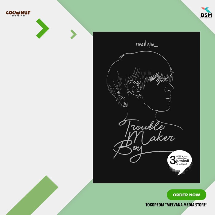 

MUST HAVE!! NOVEL WATTPAD - TROUBLEMAKER BOY - MEITYA TERLARIS