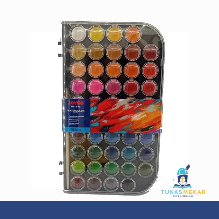 

Watercolor Set Cat Air Joyko WC-3 - 48 Warna