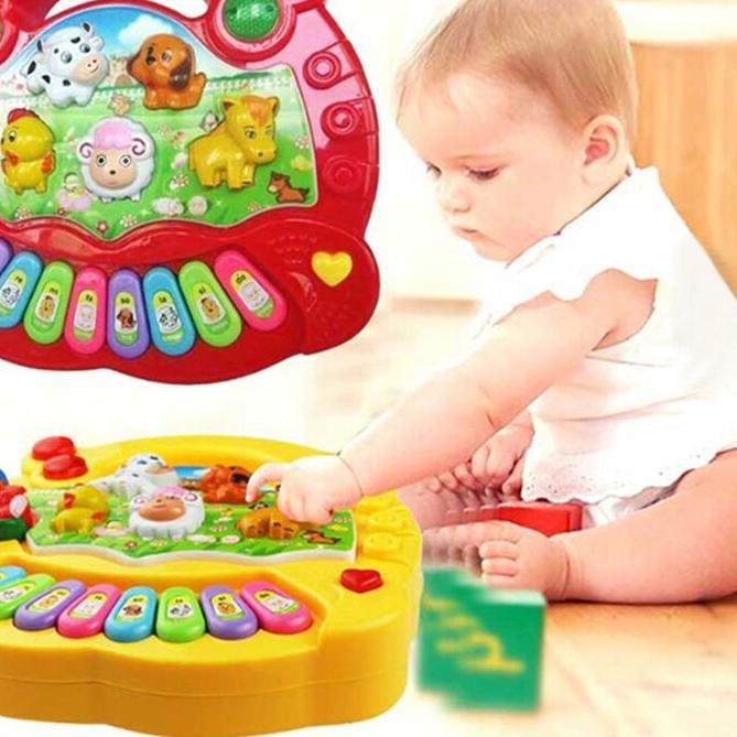 ℮ Mainan Piano Anak Animal Farm Piano Mainan Piano Bayi ☺