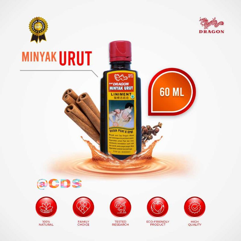 Minyak Urut 60ml Cap Dragon