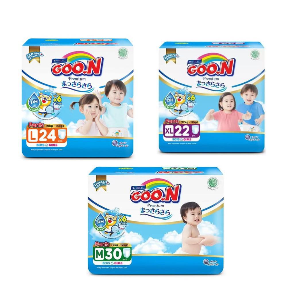 GOON GOO.N MASSARA SARA PREMIUM PANTS DIAPER M30 M 30 L24 L 24 XL 22 XL22 POPOK CELANA BAYI