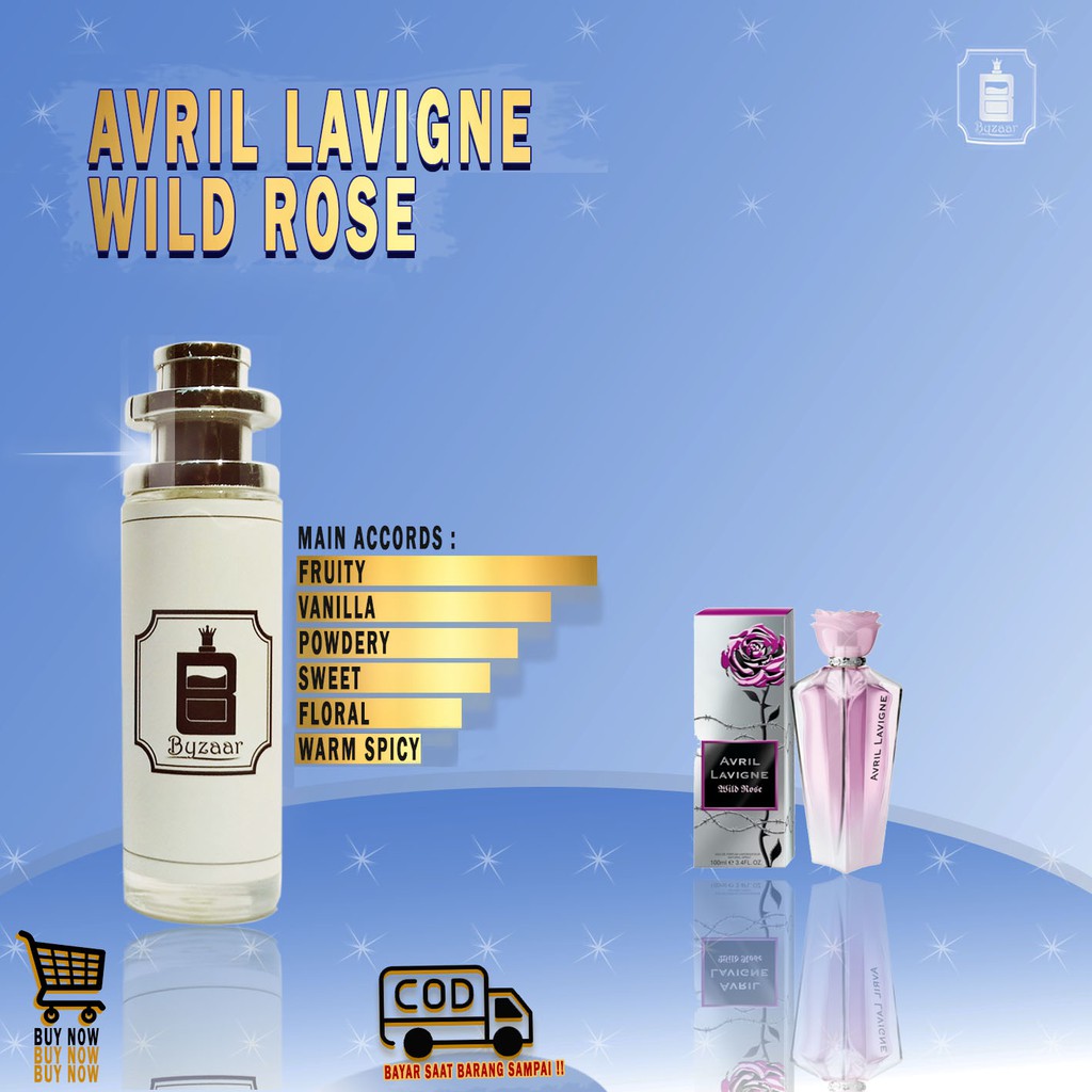 Parfum Wanita AVRIL LAVIGNE WILD ROSE WOMEN SUPER PREMIUM - Parfum Wanita Disukai Pria - Parpum Wani