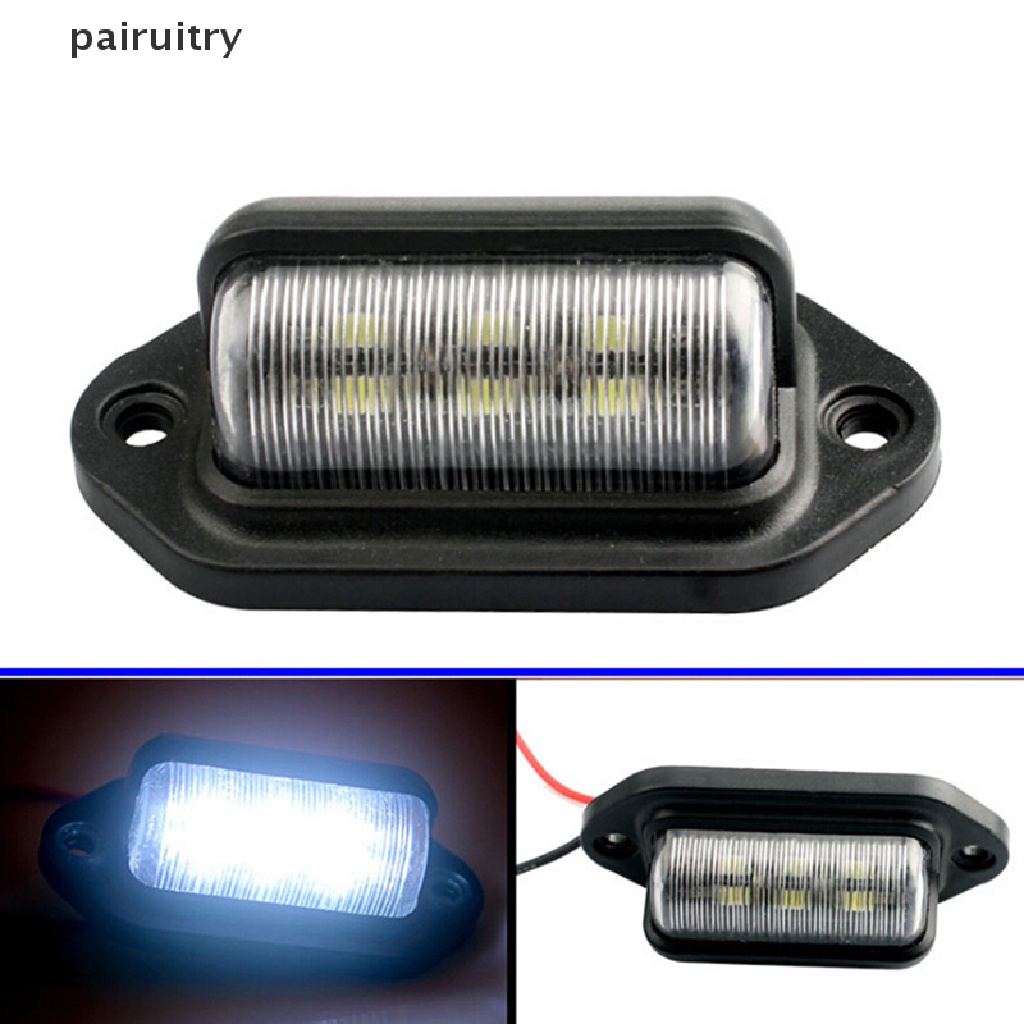 Prt 1Pc Lampu LED 6smd 12V Tahan Air Untuk Plat Nomor Mobilperahu