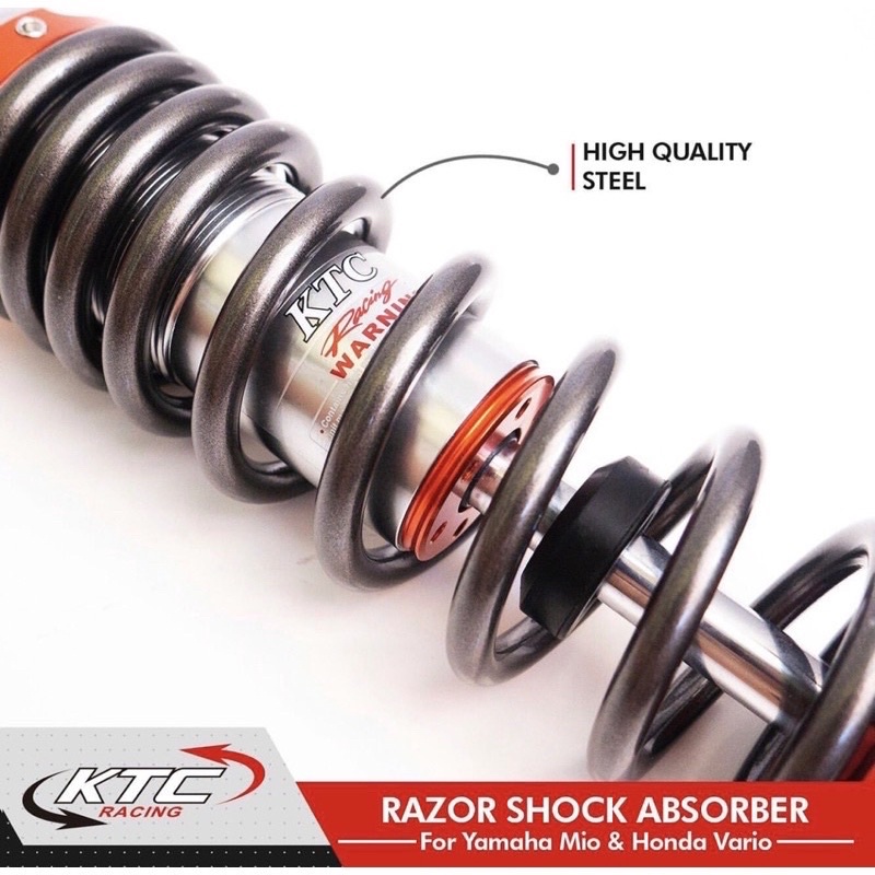 SHOCK KTC SINGLE RAZOR  NON CLIK ORIGINAL VARIO/BEAT/MIO/SHOCKBREAKER KTC RACING ORIGINAL