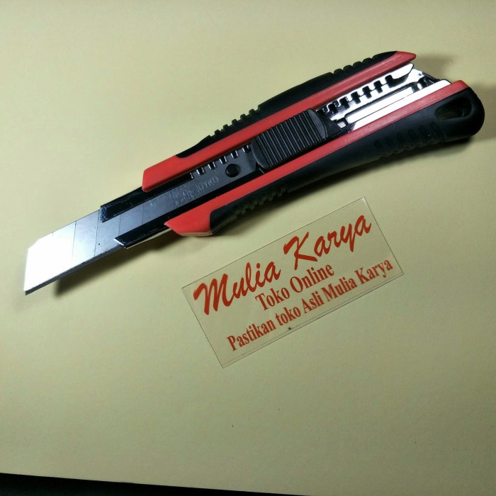 

Hadir Cutter Besar Heavy Duty Gagang Karet Anti Slip Auto Lock 500R Sale!!!