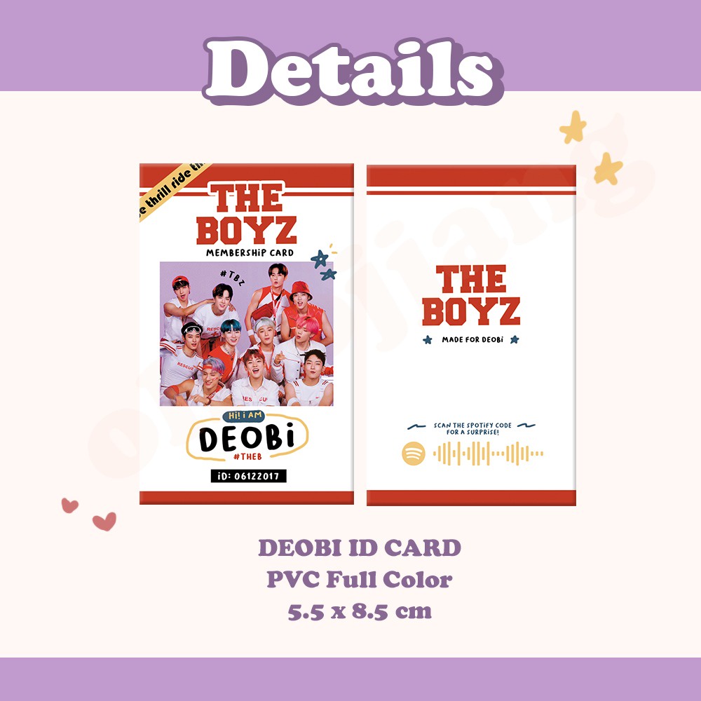 THE BOYZ ID CARD PHOTOCARD HOLDER BANTEX LANDYARD SET PREMIUM TBZ TheB