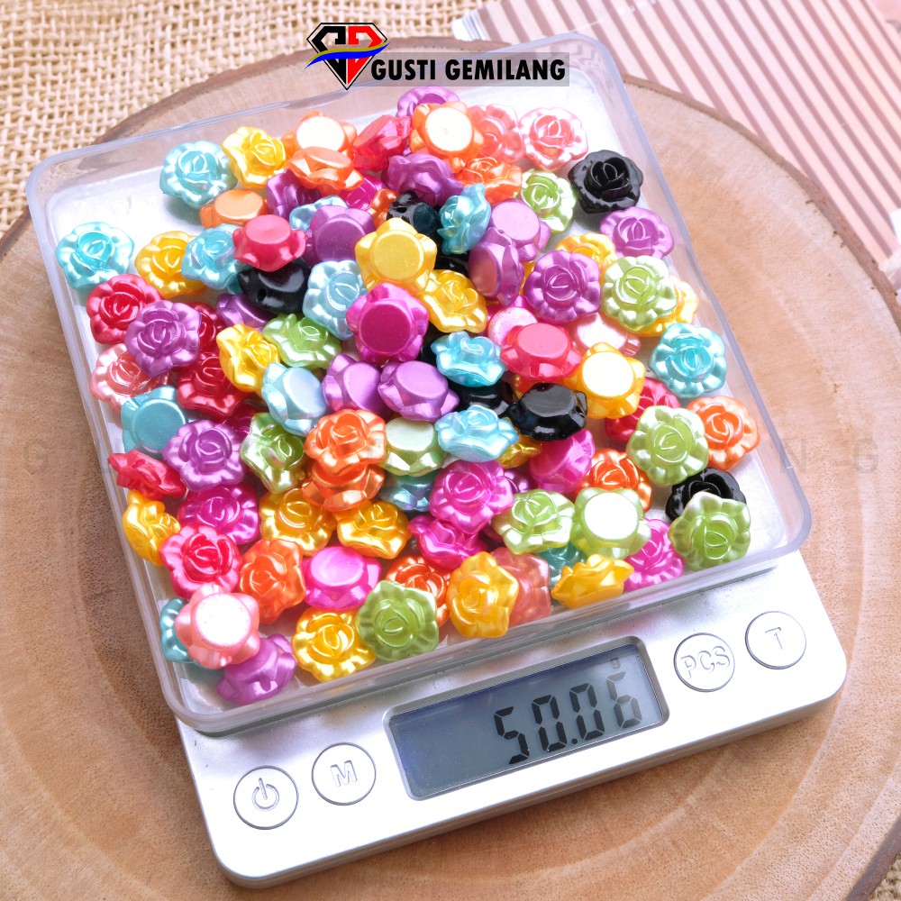 10 gram Bunga Kuncup Kecil Glossy Warna Warni