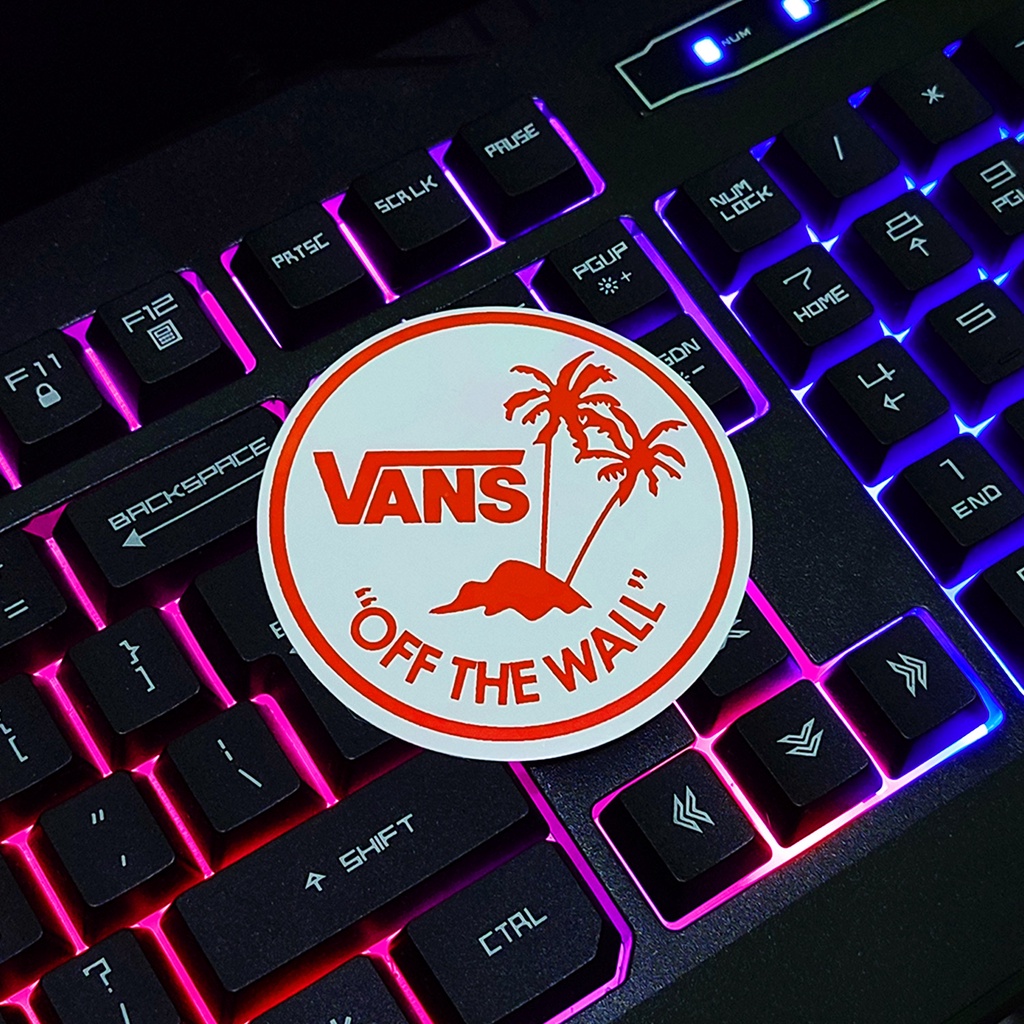 Stiker Aesthetic  VANS OF THE WALL SERIES - STICKER TUMBLR MOTOR JOURNAL