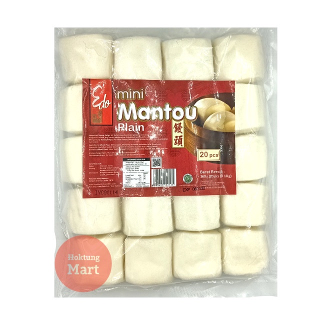 

Edo Mini Mantau isi 20 Plain / 360gr Edo Mantou