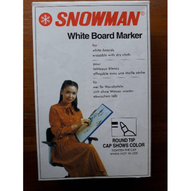 

Spidol Papan Tulis Snowman BG 12 Warna/i