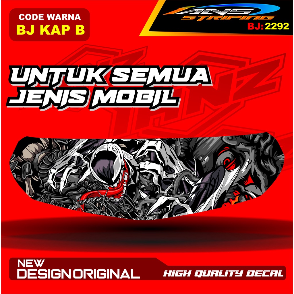 STCIKER VARIASI  KAP DEPAN MOBIL AVANZA / VARIASI STIKER CUP DEPAN MOBIL XENIA / STIKER KAP CUP MOBILIO AGYA CALYA / STIKER MOBIL