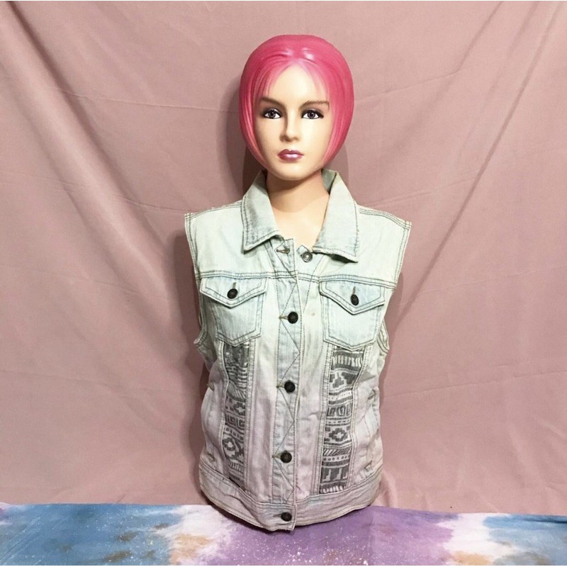 Crop Denim Ombre Washed Jeans Vest Forever21 Original Tank Top RFL Outfit