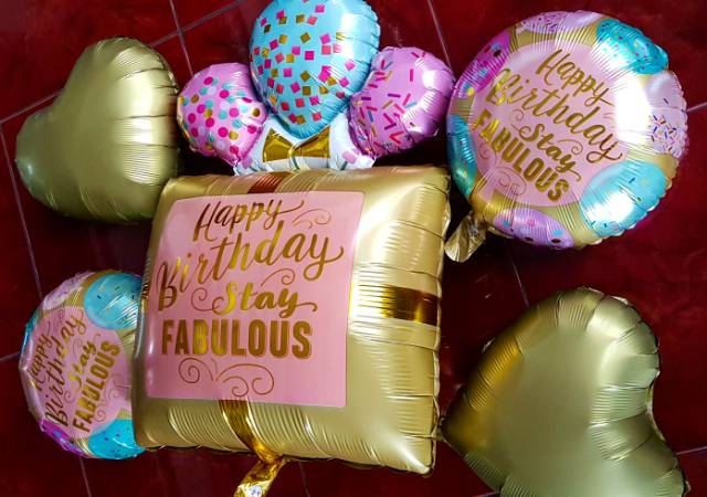 Balon foil happy birthday fabolous set isi 5