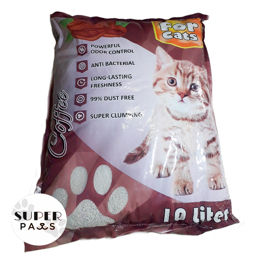 For Cats 10 Liter / Pasir Kucing Gumpal Wangi