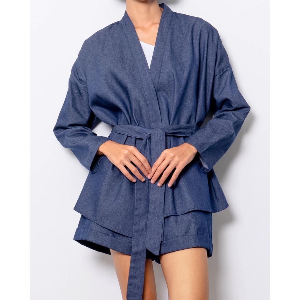 PLAIN - Betsy Kimono Soft Denim