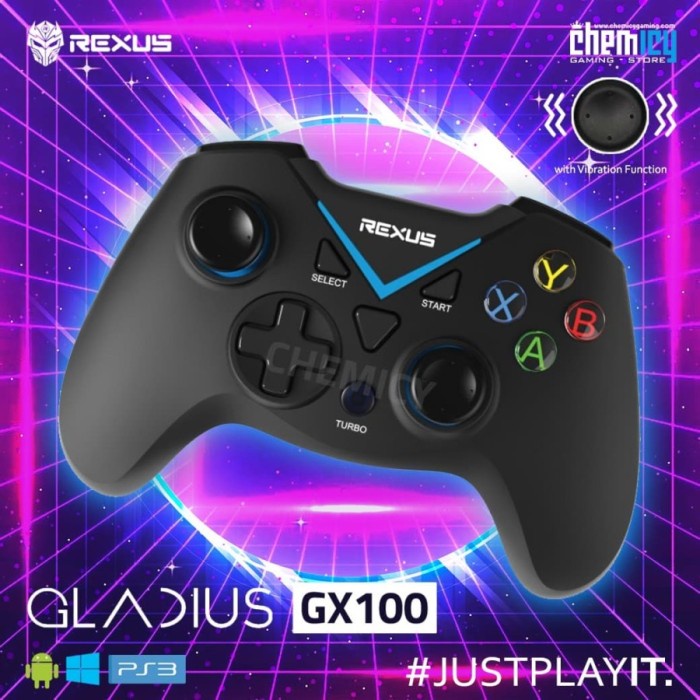 Rexus Gladius GX100 Gamepad Wireless Gaming GX 100