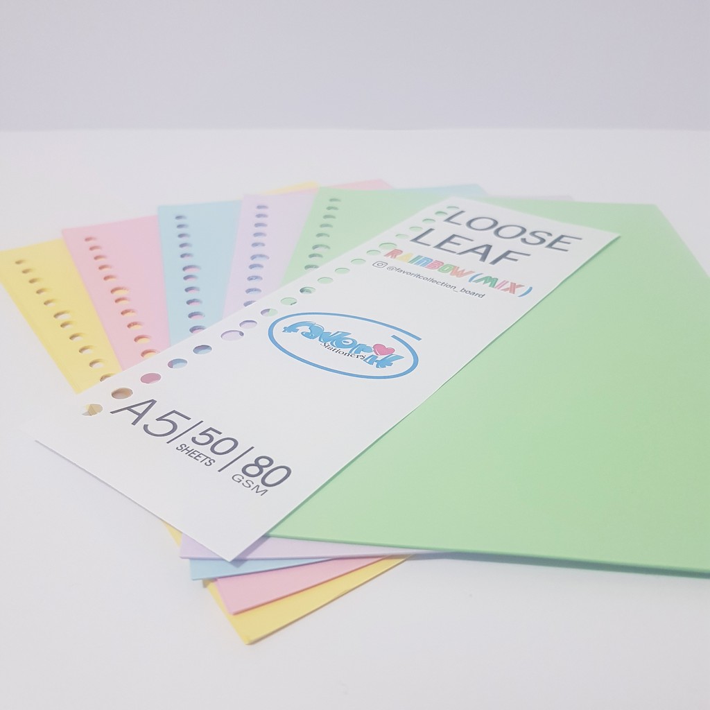 

LOOSE LEAF A5 WARNA RAINBOW MIX