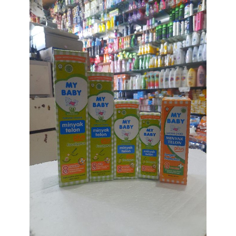 Minyak Telon My baby plus + eucalyptus anti nyamuk 150ml 30ml 60ml 90ml perlindungan nyamuk 8 jam