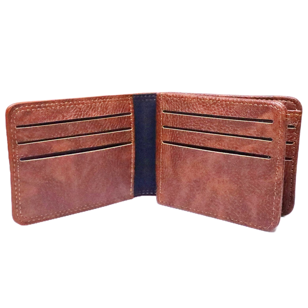 DOMPET LIPAT PENDEK PRIA 3 RUANG LEATHER SINTETIS / DOMPET LIPAT KULIT PRIA LEATHER - JH2