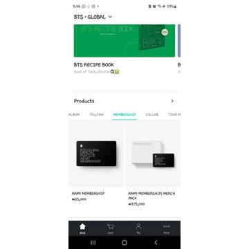 DAFTAR MEMBERSHIP BTS WEVERSE