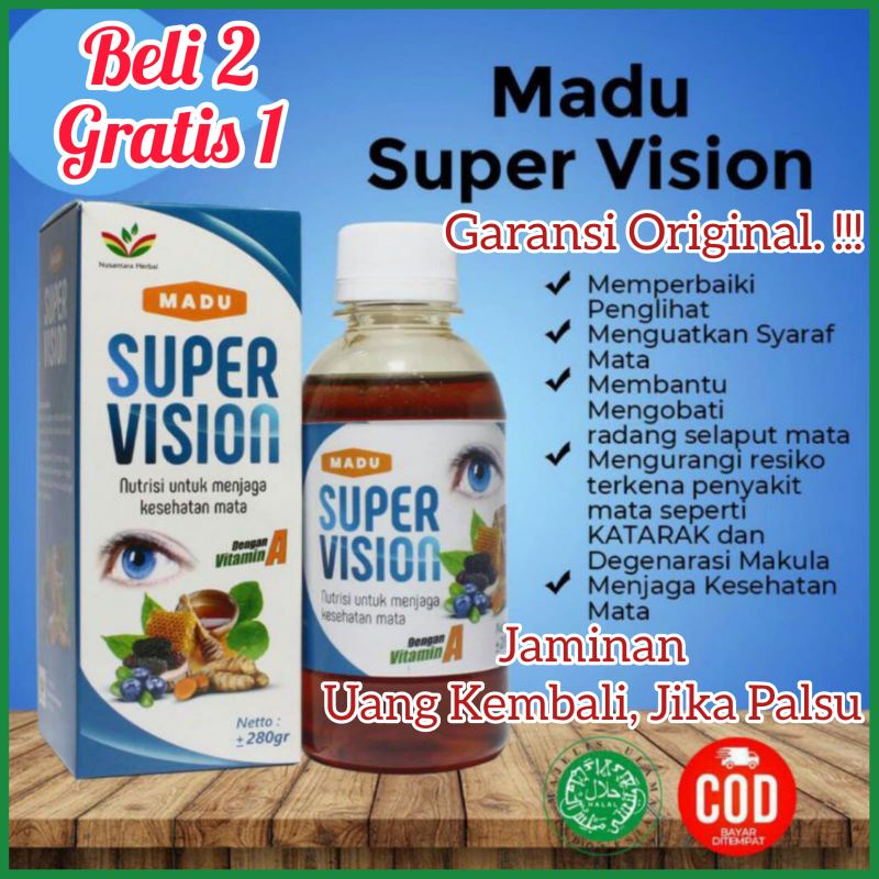 Original MADU FRESH VISION ORIGINAL - MADU FRESH VISION ASLI - OBAT MATA MINUS - OBAT MATA KATARAK -
