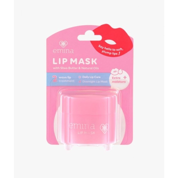 BPOM Emina Lip Mask 9 g - Perawatan Bibir