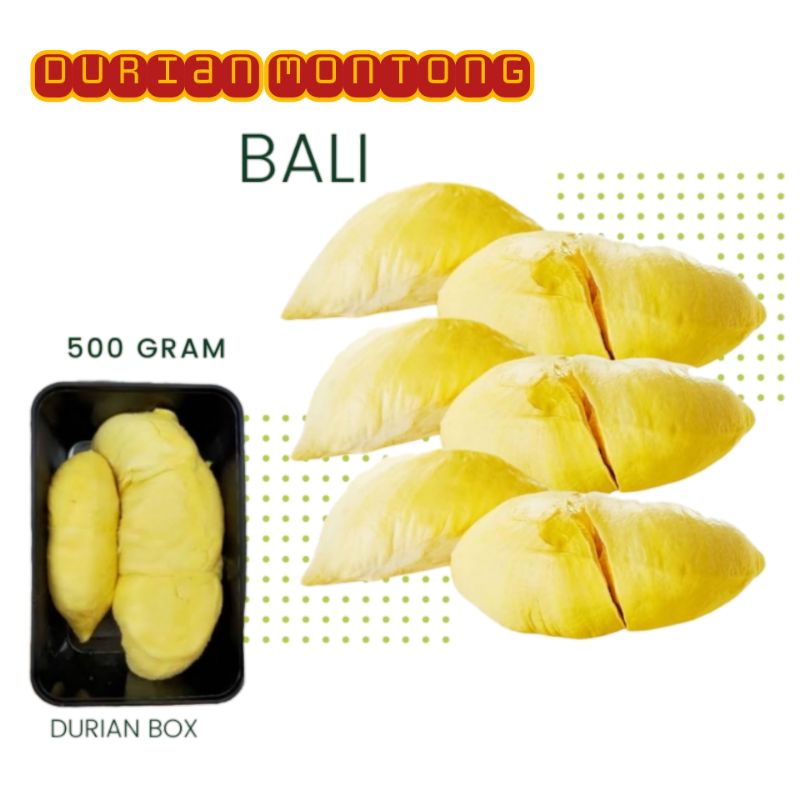 

Durian Montong Bali 500gr Manis Legit Tebal Premium