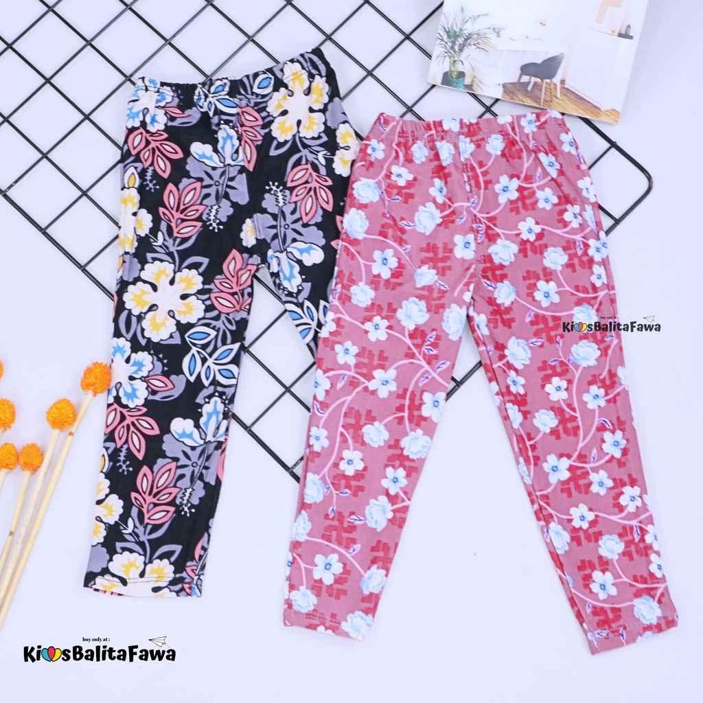Legging Carlissa uk 1-2 th / Celana Panjang Anak Perempuan Harian Adem Lejing Anak Murah Grosir