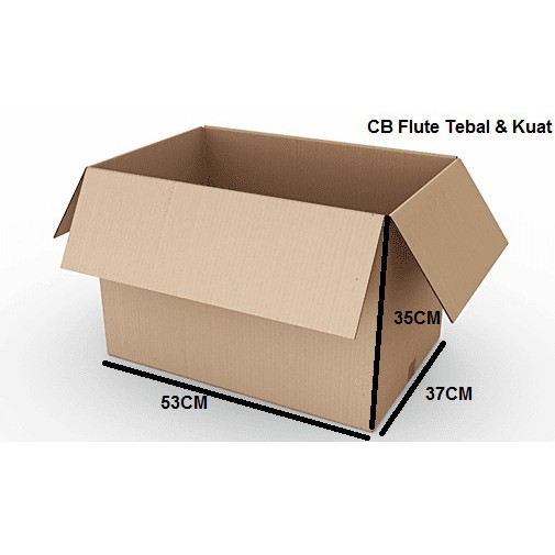 

KARDUS/DUS/KARTON/DUS PINDAHAN/KARDUS BESAR 53x37x35 cm DOUBLEWALL KUAT