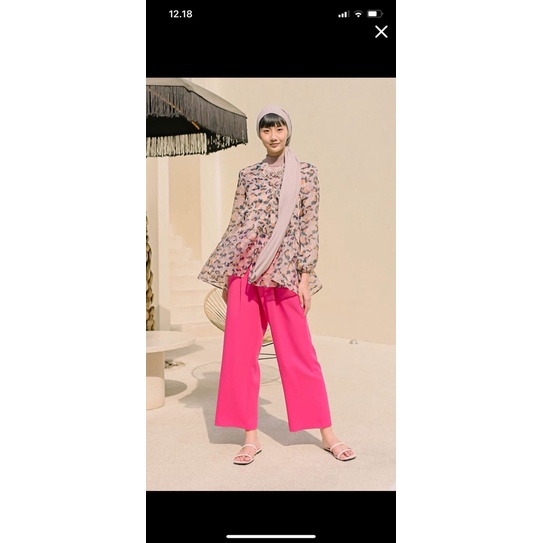 Amarisa creme floral outwear by hijabchic size S