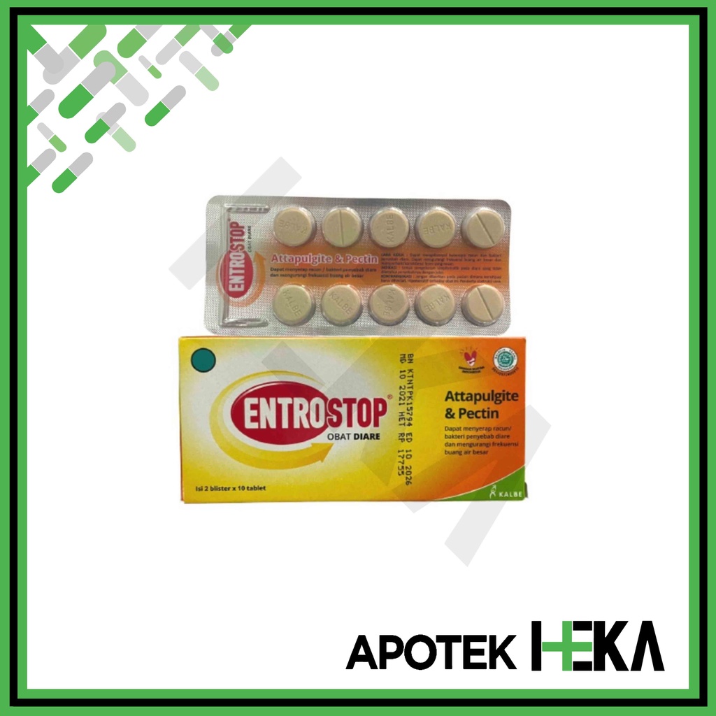 Entrostop Obat Diare Dus isi 20 Tablet/Strip isi 10 Tablet (SEMARANG)