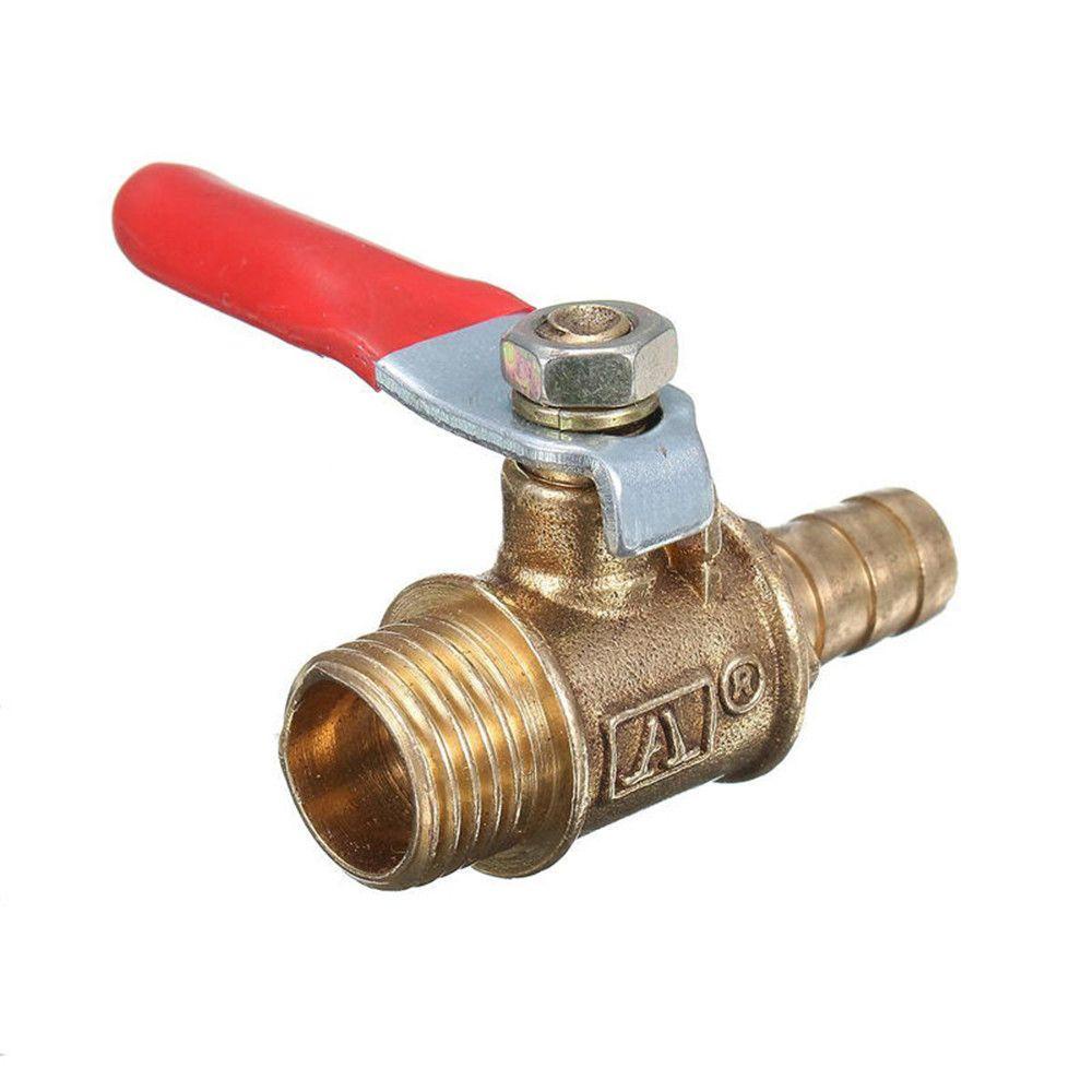 [Elegan] 1/4 ''Ball Valve Kuningan Gagang Merah Untuk Sistem Irigasi Male Thread Motorized Ball Valve