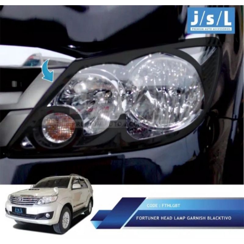 Paket Garnis Lampu Depan Belakang Fortuner 2008-2010