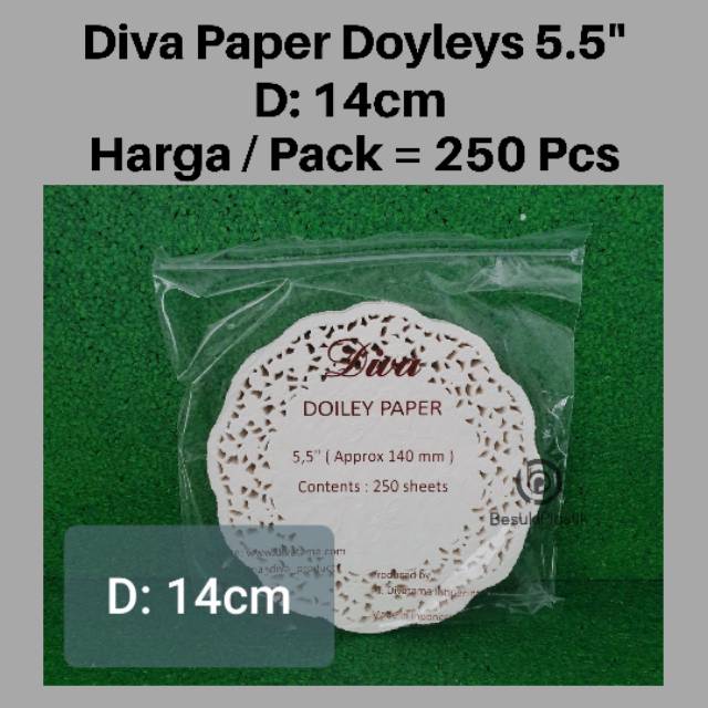 

DIVA Paper Doyleys 5.5 / Paper Doilies 5.5 / Paper Doiley / Alas Bundar Kertas/ Alas Kue Kertas 14cm