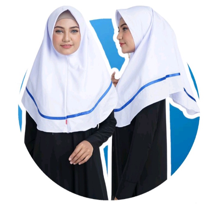 Jilbab perawat bahan katun Segiempat Instan anak kesehatan kerudung bidan katun polinoster termurah Safa Hijab