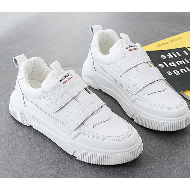 AVANCEID 1835 Sepatu Sneakers Wanita Sekolah Simpel Polos Putih Import