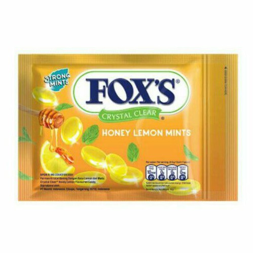 

fox's honey lemon 15gr /permen fox /fox lemon